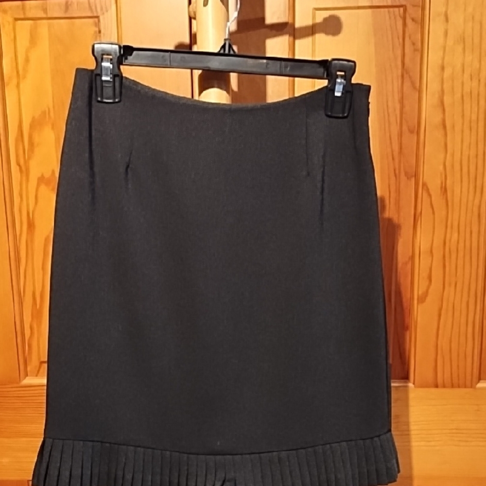 Alfani Black 3 Item Suit. Jacket, Skirt with Pleated Hem, And Pants